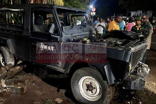 Two STF personnel killed, 5 others injured in crash in Vavuniya