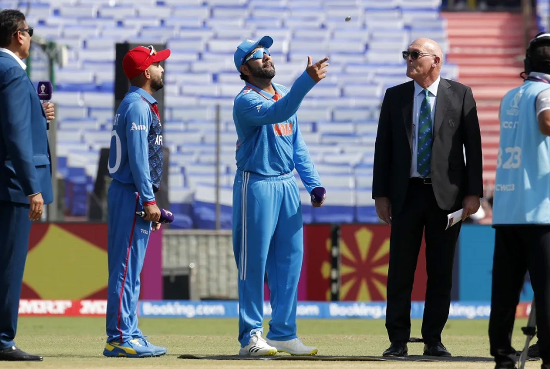 CWC 2023: Afghanistan win toss and elect to bat first against India 