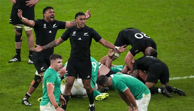 New Zealand reach Rugby World Cup semis as Ireland fall short again