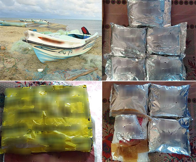 Ice, heroin and hashish valued at Rs. 94 mn seized in Talaimannar