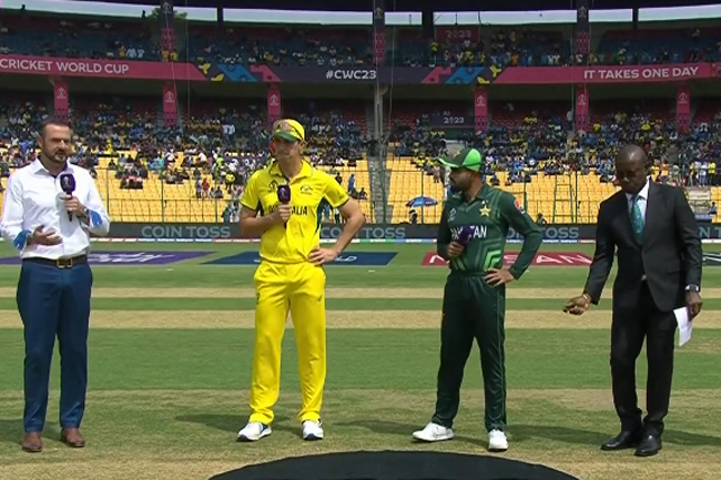 CWC23: Pakistan win toss, put Australia to bat first