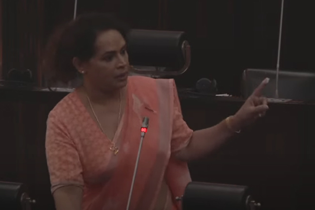 Diana Gamage accuses SJB MP of assaulting her inside parliament premises