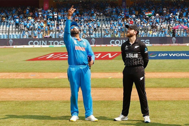 India opt to bat against New Zealand in first semi-final of CWC23