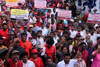 NPP protest in Colombo…