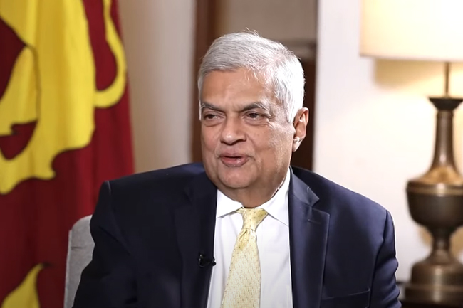 President Ranil says Sri Lanka does not allow spy ships to dock
