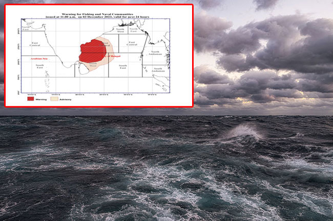 Red alert issued over strong winds and rough seas due to cyclonic storm 