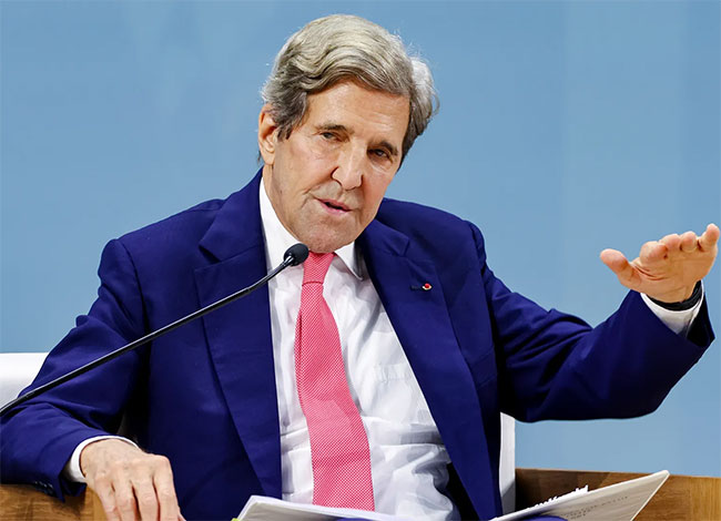 President Ranil and John Kerry discuss collaborative climate initiative