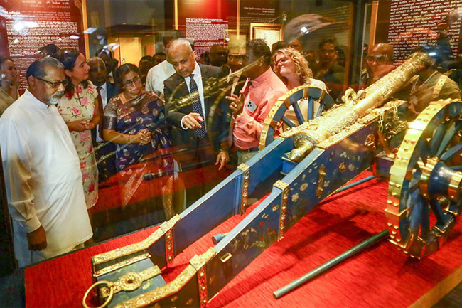 Returned colonial-era artefacts on public display from today