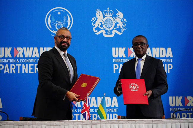 UK interior minister signs new Rwanda treaty to resurrect asylum plan