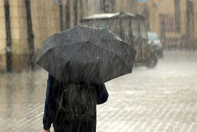 Fairly heavy showers expected in parts of the country