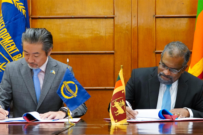 Sri Lanka and ADB sign USD 200 mln loan agreement to help stabilize finance