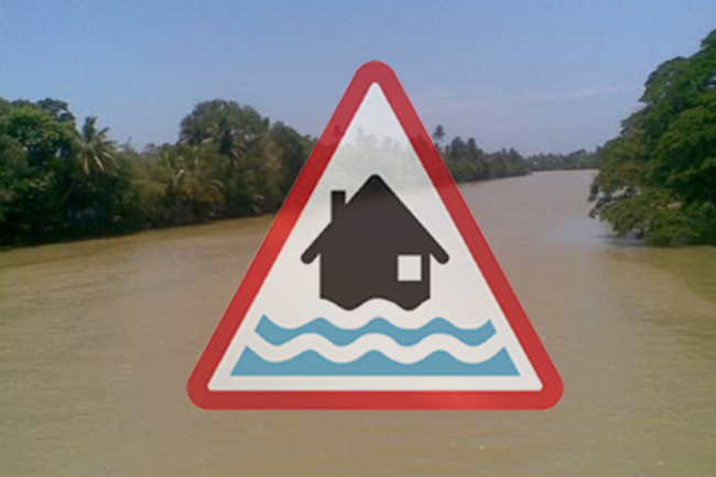 Amber flood warning issued for several low-lying areas of Nilwala River 