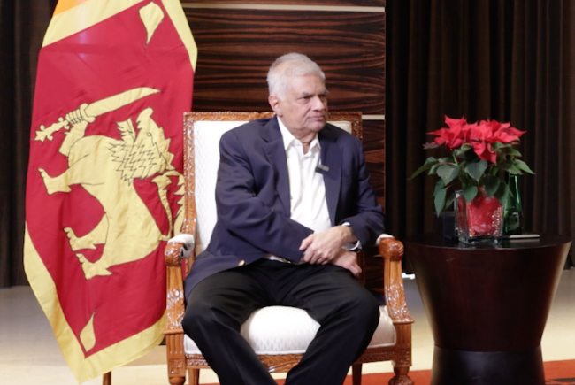 President Ranil assures there will be sufficient support in battle against climate crisis 