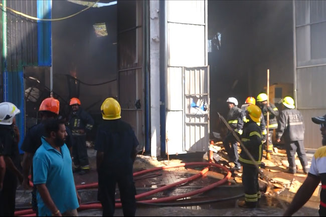 Fire breaks out at building in Armour Street