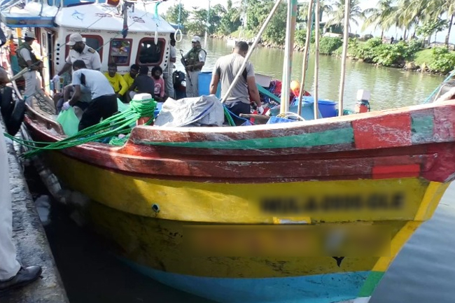 Trawler carrying large stock of narcotics intercepted off Sri Lanka