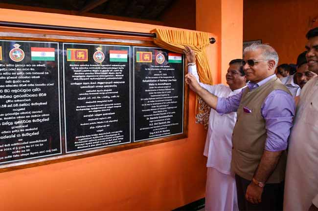 Sri Lanka begins railway line upgradation with Indias assistance 