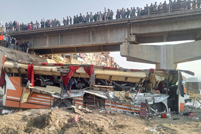 Twelve including 2 Indians dead after bus plunges into river in Nepal