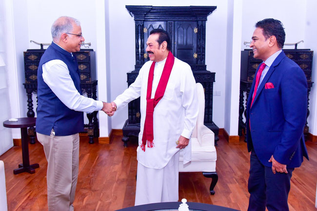 New Indian High Commissioner Santosh Jha meets former President