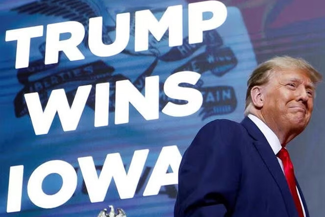 Iowa caucus 2024: Trump dominates, DeSantis edges Haley for second