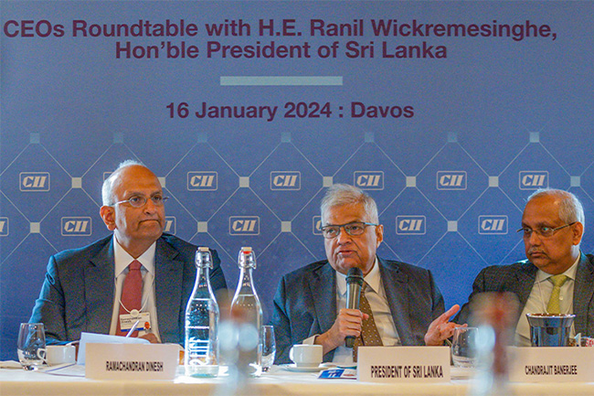 President Ranil briefs Indian CEOs on Sri Lankas economic outlook