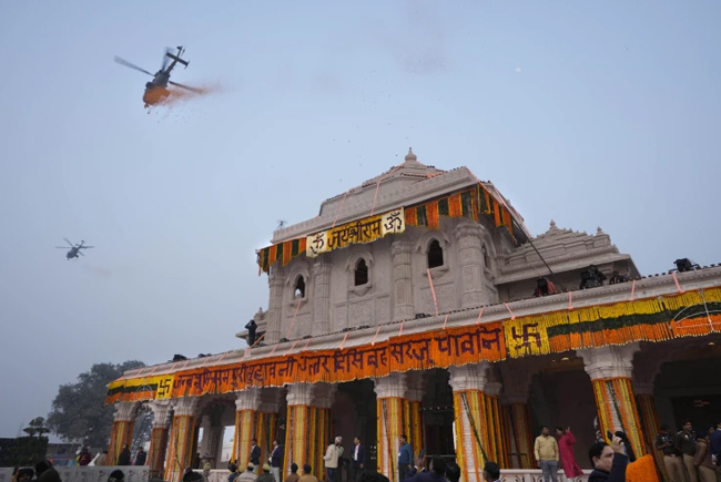 Modi opens controversial Hindu temple in Ayodhya in grand event ahead of national polls
