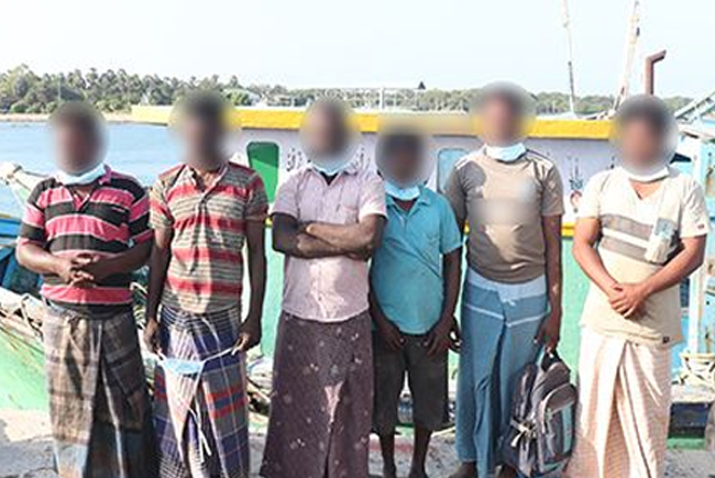 Six Indian fishermen arrested for poaching in Sri Lankan waters 