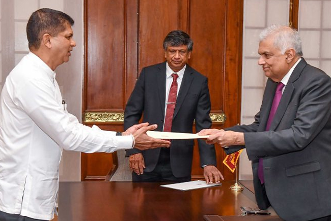 New State Minister of Plantation Industries and Mahaweli Development appointed 