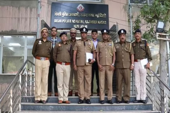 Sri Lankan Police delegation visits Delhi Police training centre