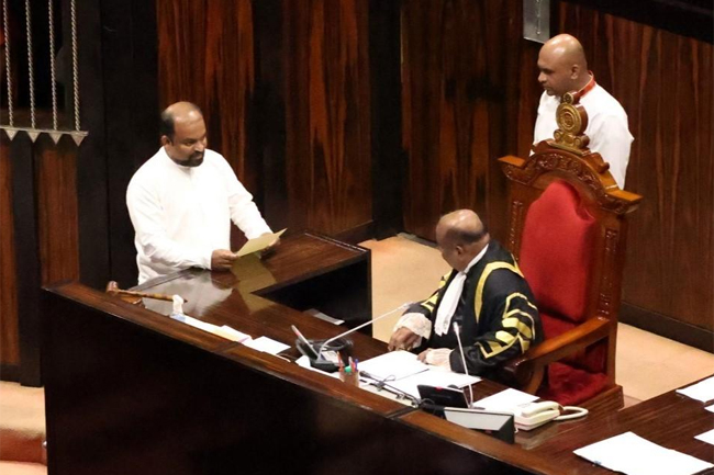 Jagath Priyankara sworn in as MP