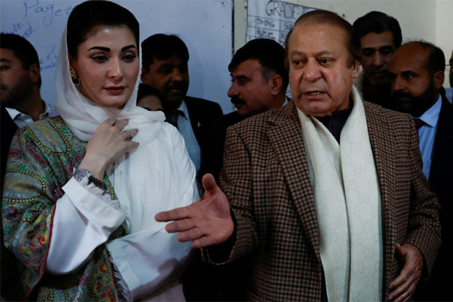 Pakistans ex-PM Nawaz Sharif declares victory in national elections