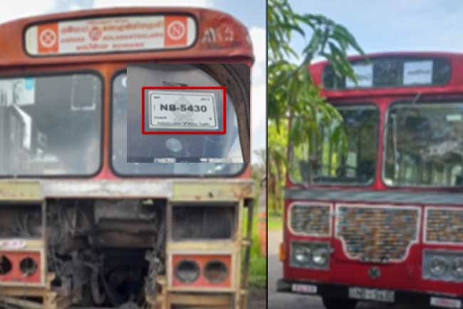 Ampara SLTB depot officers interdicted over bus license plate switching