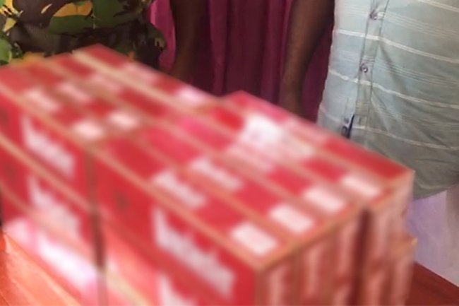 Suspect arrested with 54,000 foreign cigarettes