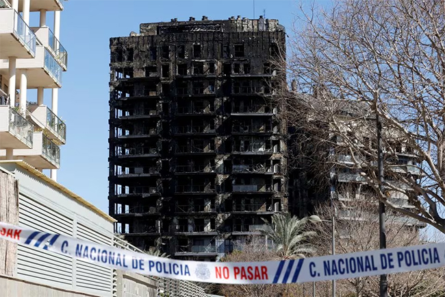 Death toll in Spanish building fire rises as questions grow about speed of blaze