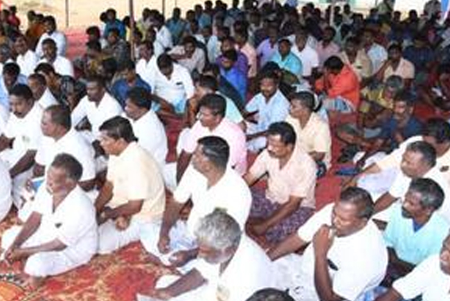 Hunger strike launched in TN against arrest of fishermen by Sri Lankan Navy
