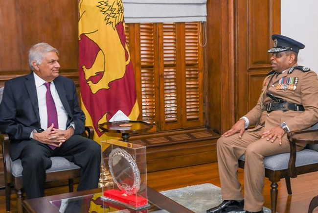 President Ranil meets new IGP