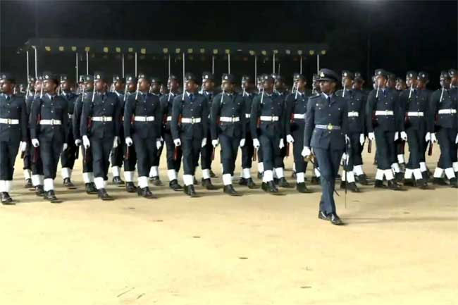 President attends first-ever SLAF night passing out parade