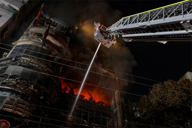 At least 43 dead in Bangladesh building blaze