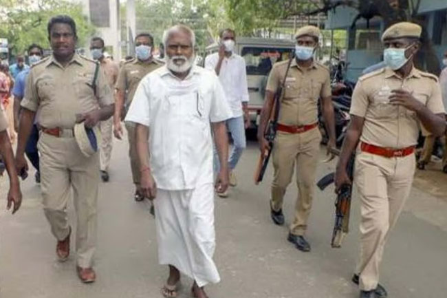 Rajiv Gandhi assassination case convict Santhans body flown to Sri Lanka