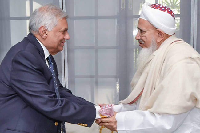 Dawoodi Bohras spiritual leader meets President Ranil