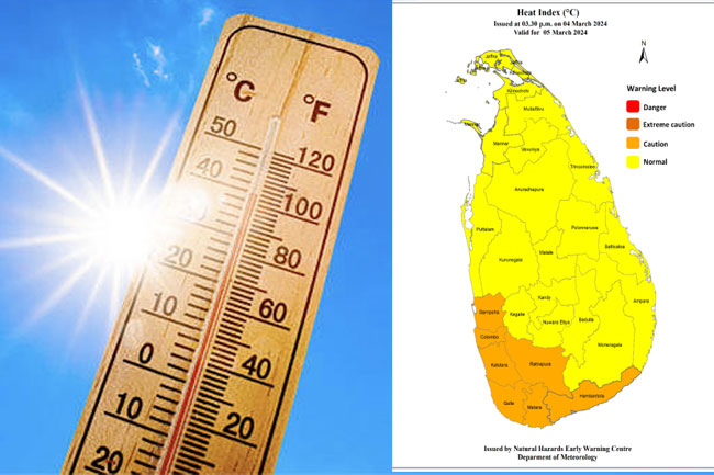 Met. Dept. further warns of increased temperatures