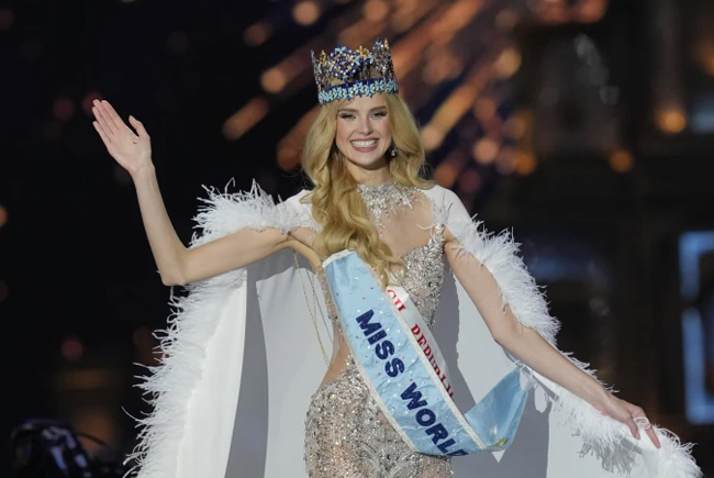 Krystyna Pyszkov from Czech Republic crowned Miss World 2024