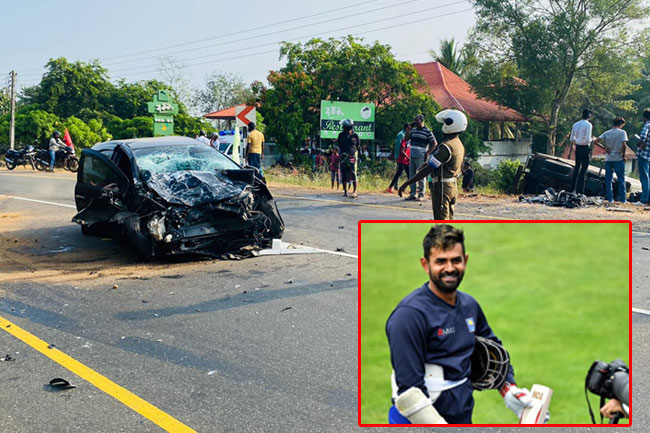 Lahiru Thirimanne injured in road accident in Apura