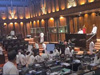 Parliament descends into chaos over arrest of civilians at Hindu temple