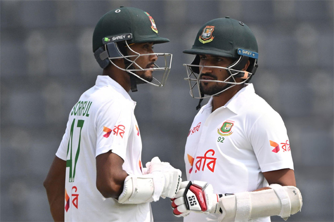 Bangladesh all out for 188, trail Sri Lanka by 92