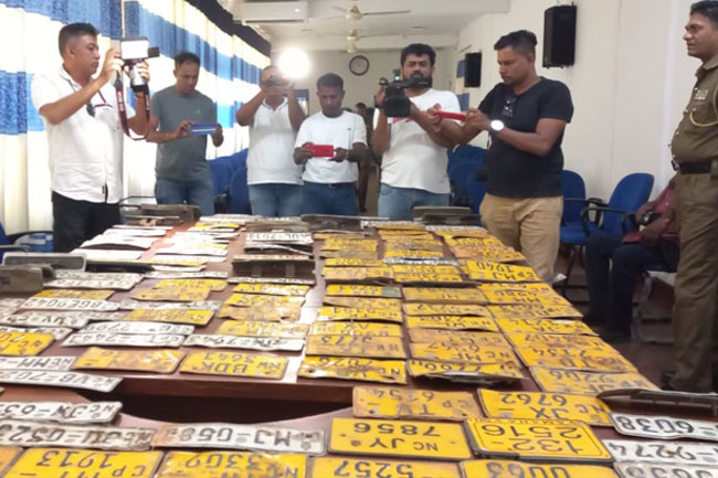 Police bust major motorcycle theft racket; 04 arrested with 116 number plates