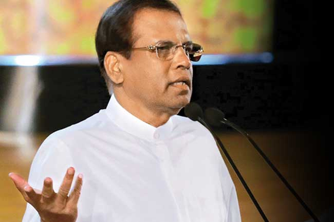 Ex-President Maithripala arrives at CID over Easter attacks statement