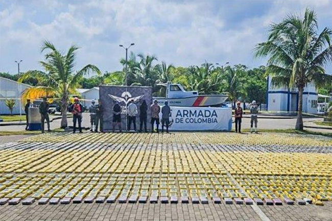 Nearly 4 tons of cocaine worth over $113 million seized off Colombia