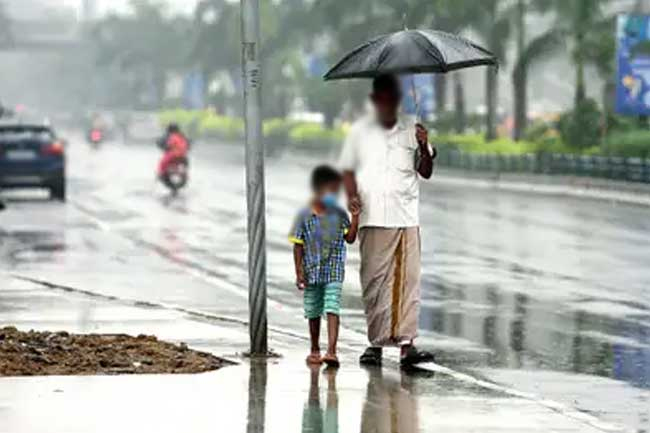 Showers or thundershowers expected after 2pm today