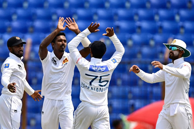   Bangladesh all out for 178, trail Sri Lanka by 353