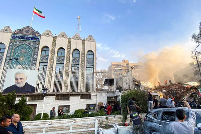 Israel bombs Iran embassy in Syria, Iranian commanders among dead
